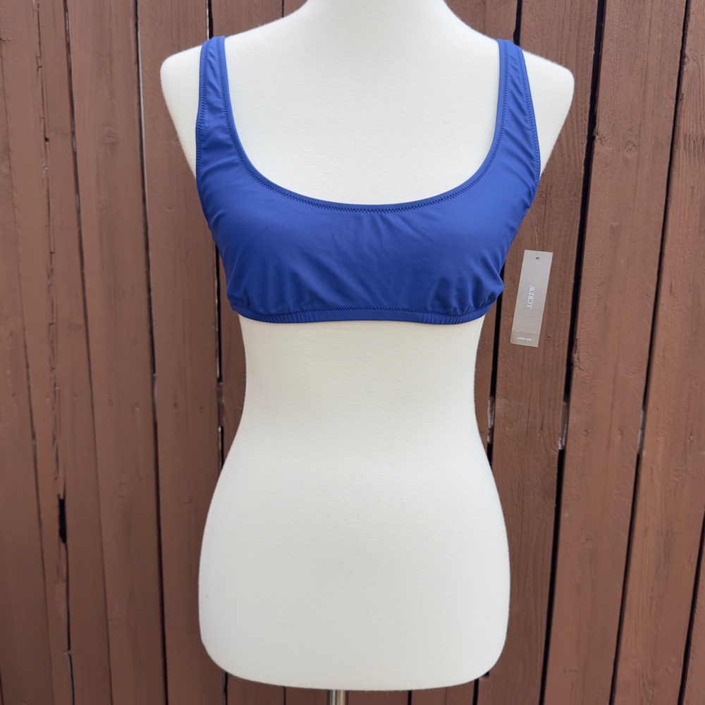 J. Crew | NWT Blue Bathing Suit Bikini Top Size Large Style BX611